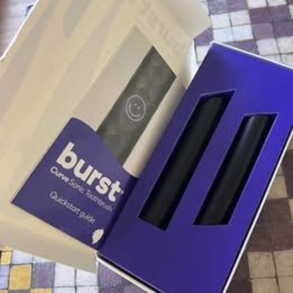 NEW Burst Curve Sonic Black Electric Toothbrush Open Box - Picture 3 of 3